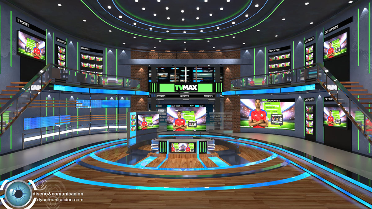 Diseño de Set Virtual para Deportes TVMAX